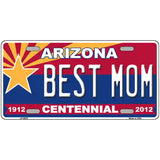 Arizona Centennial Best Mom Novelty Metal License Plate 24" x 12" (LLP)