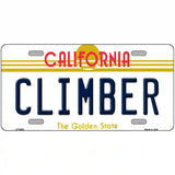 Climber California Novelty Metal License Plate 24" x 12" (LLP)