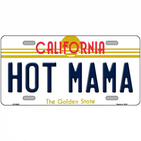 Hot Mama California Novelty Metal License Plate 24" x 12" (LLP)