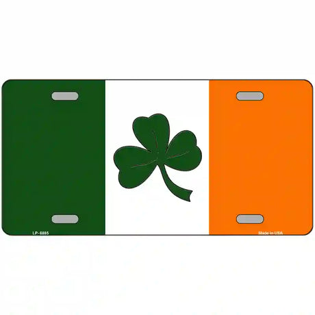 Shamrock Irish Flag Metal Novelty License Plate 24" x 12" (LLP)