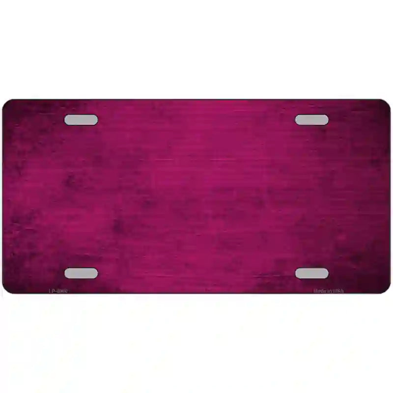 Pink Oil Rubbed Solid Metal Novelty License Plate 24" x 12" (LLP)