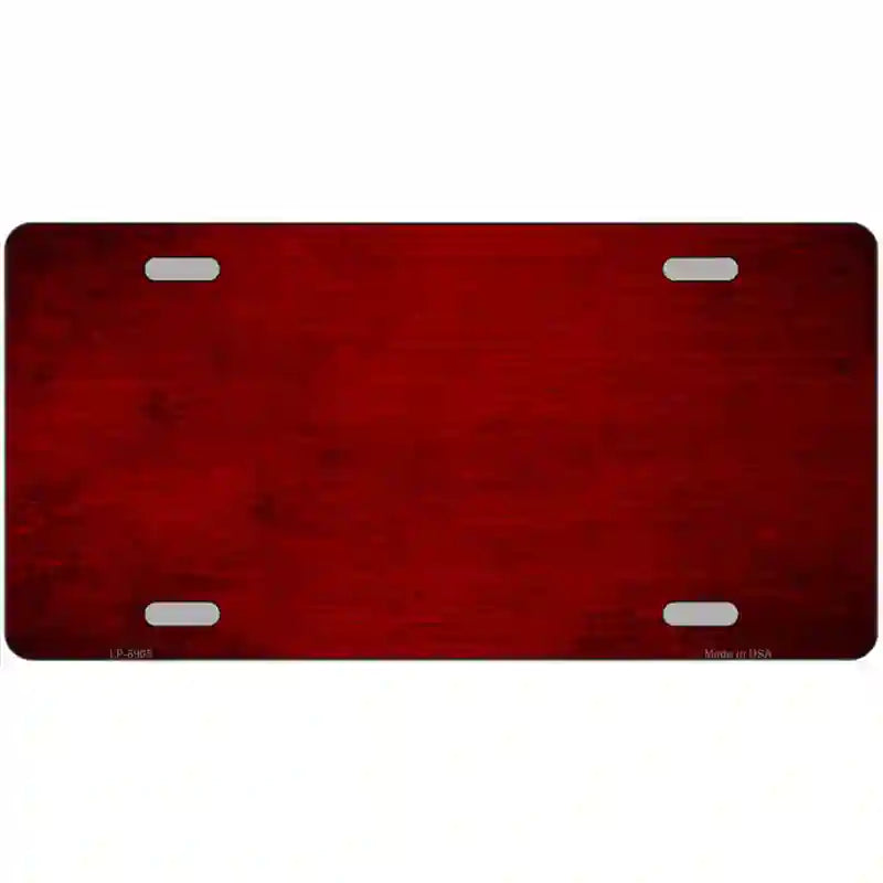 Red Oil Rubbed Solid Metal Novelty License Plate 24" x 12" (LLP)