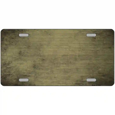 Gold Oil Rubbed Solid Metal Novelty License Plate 24" x 12" (LLP)