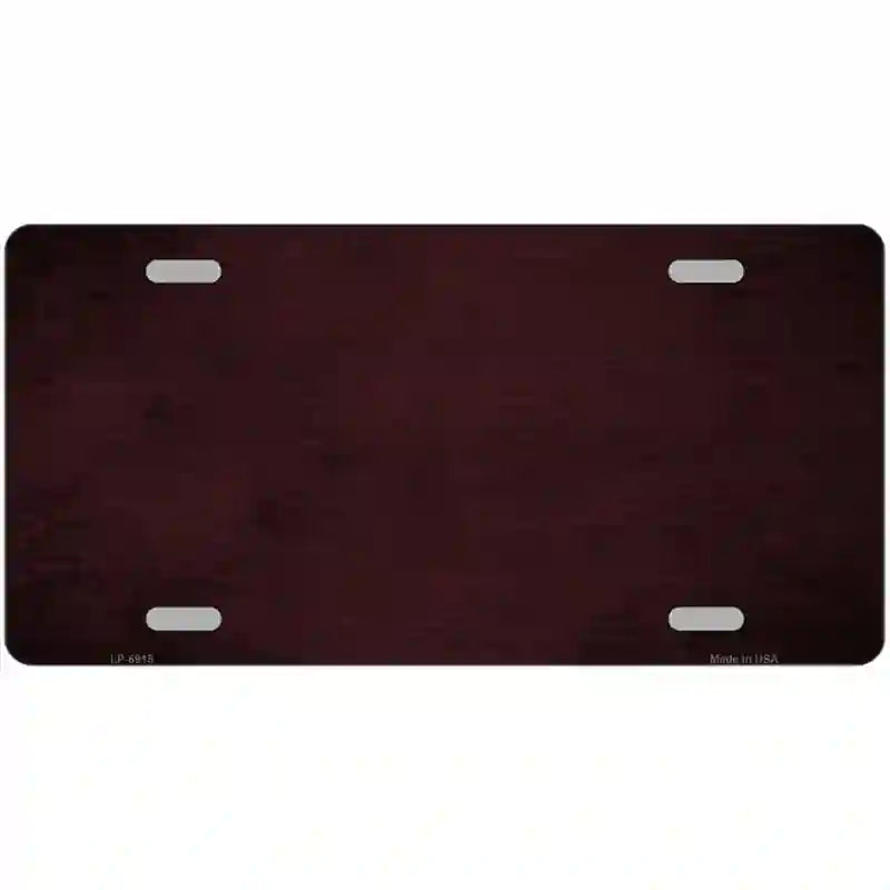 Burguny Oil Rubbed Solid Metal Novelty License Plate 24" x 12" (LLP)