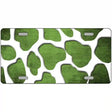 Lime Green White Giraffe Oil Rubbed Metal Novelty License Plate 24" x 12" (LLP)