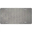 Tan White Small Chevron Oil Rubbed Metal Novelty License Plate 24" x 12" (LLP)