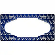 Blue White Anchor Scallop Oil Rubbed Metal Novelty License Plate 24" x 12" (LLP)