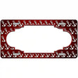 Red White Anchor Scallop Oil Rubbed Metal Novelty License Plate 24" x 12" (LLP)