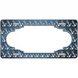 Light Blue White Anchor Scallop Oil Rubbed Metal Novelty License Plate 24" x 12" (LLP)