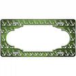 Lime Green White Anchor Scallop Oil Rubbed Metal Novelty License Plate 24" x 12" (LLP)