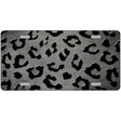 Gray Black Cheetah Oil Rubbed Metal Novelty License Plate 24" x 12" (LLP)