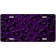 Purple Black Cheetah Oil Rubbed Metal Novelty License Plate 24" x 12" (LLP)