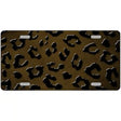 Brown Black Cheetah Oil Rubbed Metal Novelty License Plate 24" x 12" (LLP)