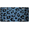 Light Blue Black Cheetah Oil Rubbed Metal Novelty License Plate 24" x 12" (LLP)