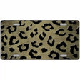 Gold Black Cheetah Oil Rubbed Metal Novelty License Plate 24" x 12" (LLP)