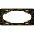 Brown Black Cheetah Scallop Oil Rubbed Metal Novelty License Plate 24" x 12" (LLP)