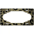 Gold Black Cheetah Scallop Oil Rubbed Metal Novelty License Plate 24" x 12" (LLP)