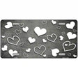 Gray White Love Oil Rubbed Metal Novelty License Plate 24" x 12" (LLP)