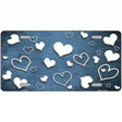 Light Blue White Love Oil Rubbed Metal Novelty License Plate 24" x 12" (LLP)