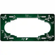 Green White Scallop Butterfly Oil Rubbed Metal Novelty License Plate 24" x 12" (LLP)