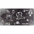 Black White Owl Oil Rubbed Metal Novelty License Plate 24" x 12" (LLP)