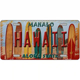 Hawaii Surfboards State Novelty Metal License Plate 24" x 12" (LLP)