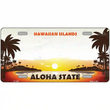 Hawaiian Islands Hawaii Blank State Novelty Metal License Plate 24" x 12" (LLP)