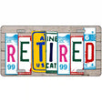 Retired License Plate Art Wood Metal Novelty License Plate 24" x 12" (LLP)