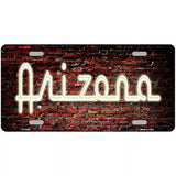 Arizona Neon Brick Metal Novelty License Plate 24" x 12" (LLP)