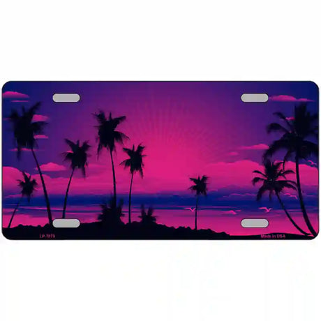 Sunset Pink Metal Novelty License Plate 24" x 12" (LLP)