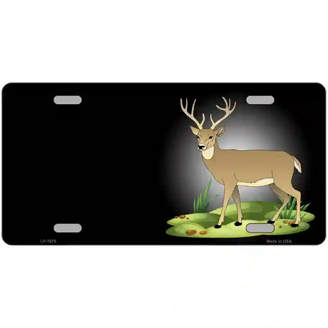 Deer Offset Metal Novelty License Plate 24" x 12" (LLP)