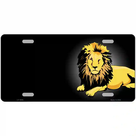 Lion Offset Metal Novelty License Plate 24" x 12" (LLP)