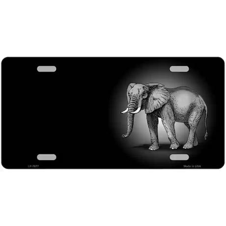 Elephants Offset Metal Novelty License Plate 24" x 12" (LLP)