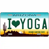 I Love Yoga Novelty Metal License Plate 24" x 12" (LLP)