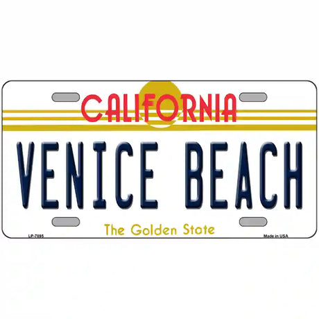 Venice Beach California Novelty Metal License Plate 24" x 12" (LLP)