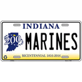 Indiana Marines Novelty Metal License Plate 24" x 12" (LLP)