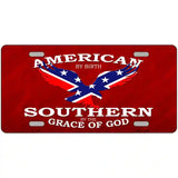 American By Birth Metal Novelty License Plate 24" x 12" (LLP)