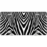 Zebra Metal Novelty License Plate 24" x 12" (LLP)