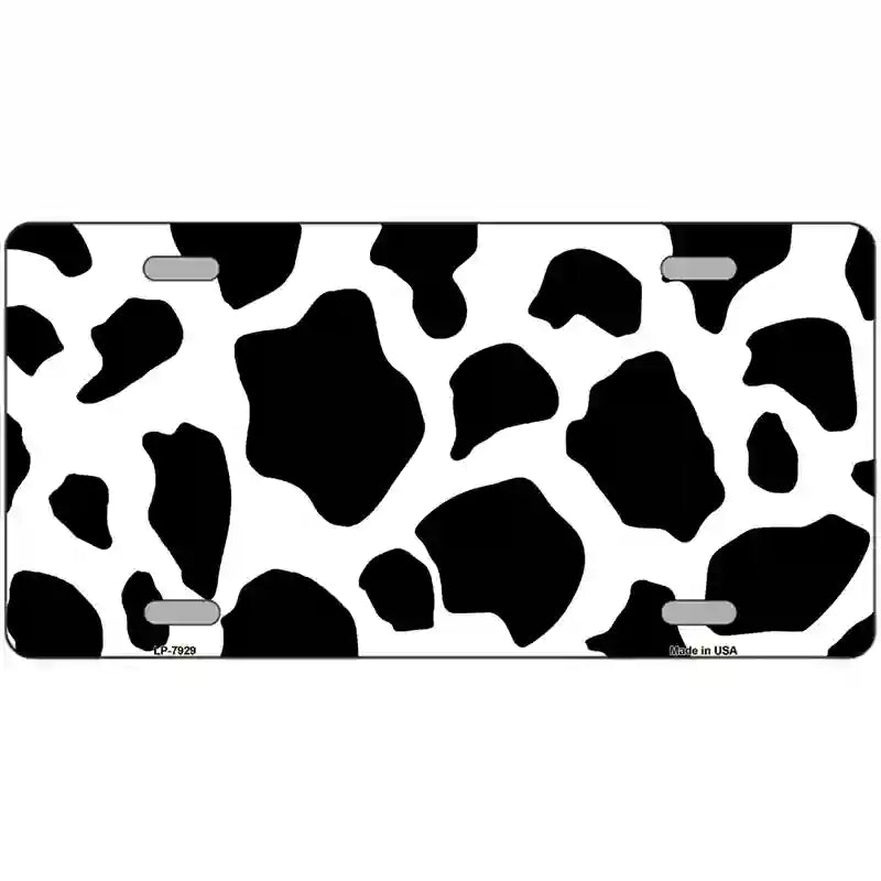 Cow Metal Novelty License Plate 24" x 12" (LLP)