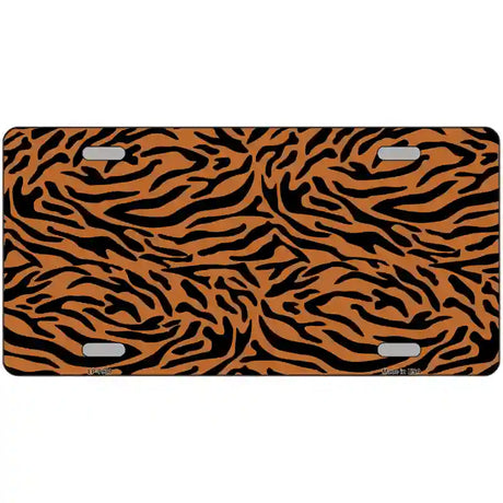 Tiger Pattern Metal Novelty License Plate 24" x 12" (LLP)