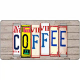 Coffee Wood License Plate Art Novelty Metal License Plate 24" x 12" (LLP)