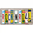 Rock N Roll Wood License Plate Art Novelty Metal License Plate 24" x 12" (LLP)