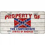 Property Of Confederate States Novelty Metal License Plate 24" x 12" (LLP)