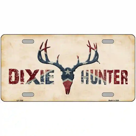 Dixie Hunter Novelty Metal License Plate 24" x 12" (LLP)