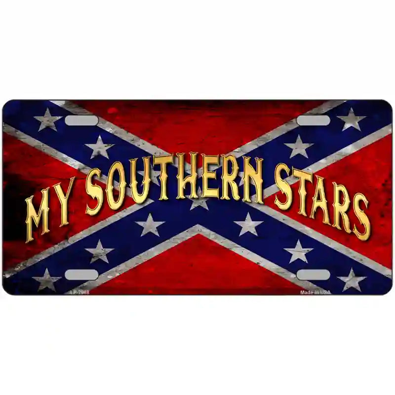 My Southern Stars Novelty Metal License Plate 24" x 12" (LLP)