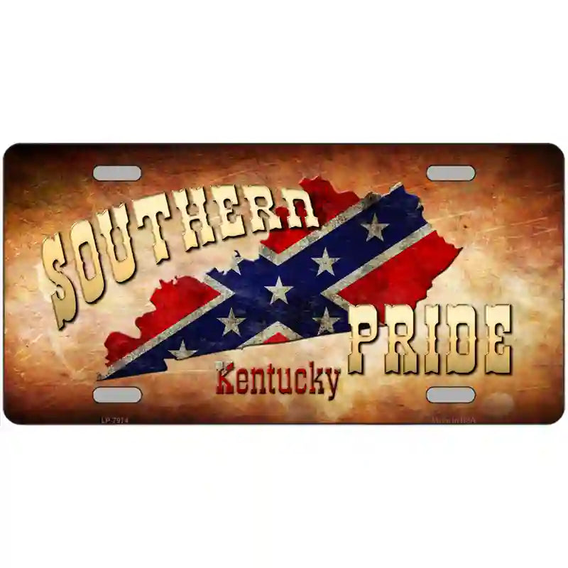 Southern Pride Kentucky Novelty Metal License Plate 24" x 12" (LLP)