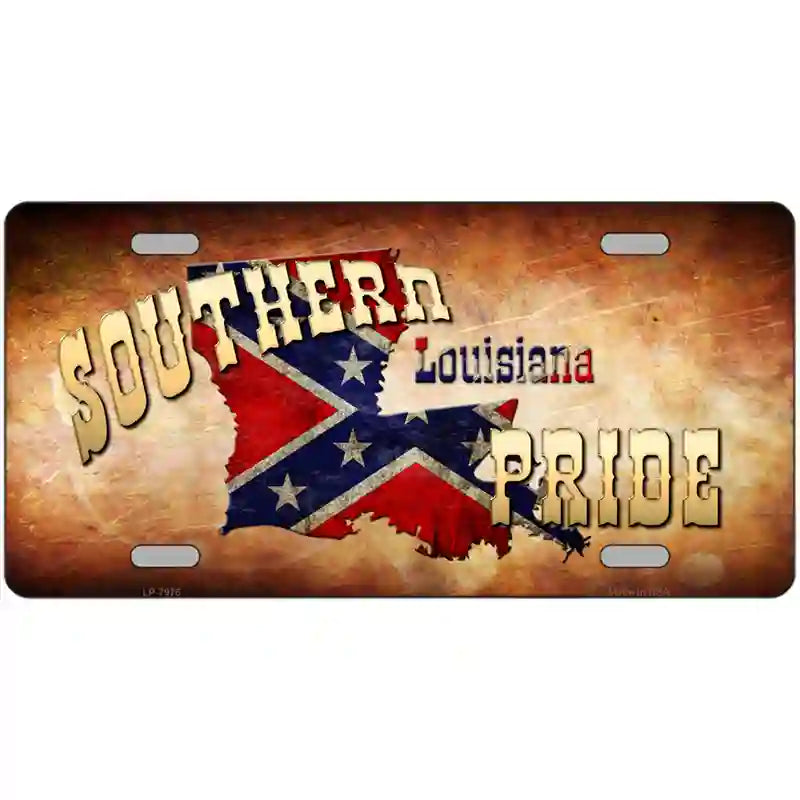 Southern Pride Louisiana Novelty Metal License Plate 24" x 12" (LLP)