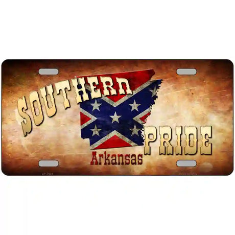 Southern Pride Arkansas Novelty Metal License Plate 24" x 12" (LLP)