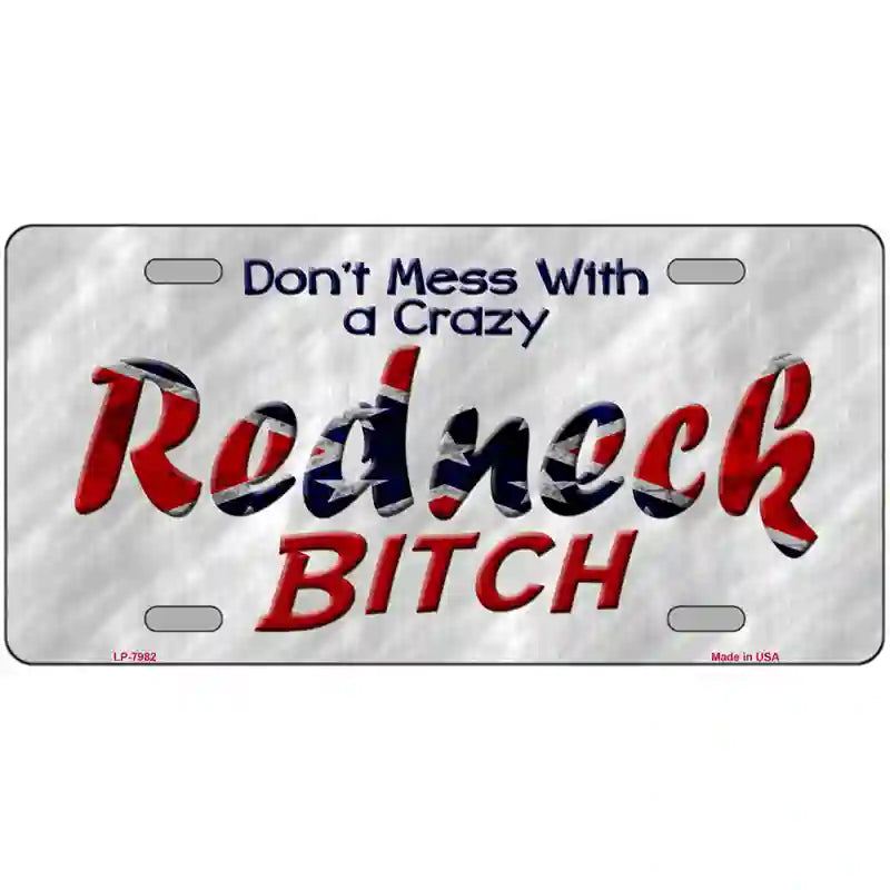 Dont Mess With Crazy Novelty Metal License Plate 24" x 12" (LLP)