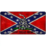 Confederate Dont Tread Novelty Metal License Plate 24" x 12" (LLP)